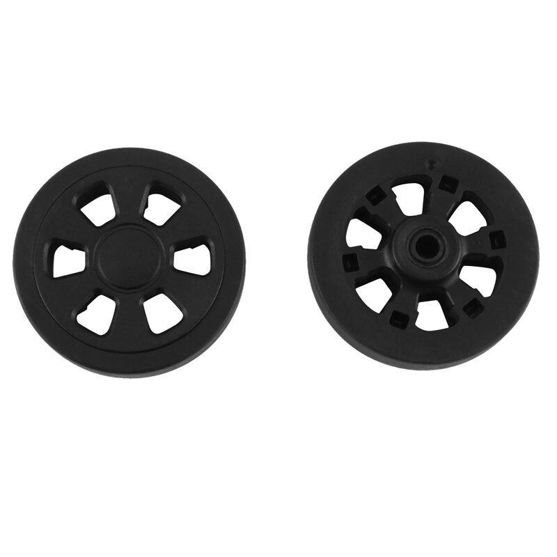 60Mmx15mm Suitcase Replacement Wheels Luggage Suitcase Replacement Wear Resistant Environmental Protection PU Black Pair