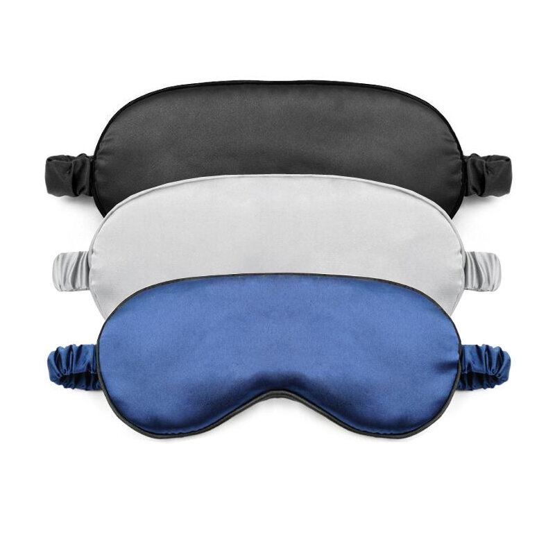 Masker Mata Tidur Sutra Imitasi untuk Wanita Penutup Mata untuk Perjalanan Portabel Penutup Mata untuk Tidur Siang Penutup Mata Penutup Mata untuk Malam Hari