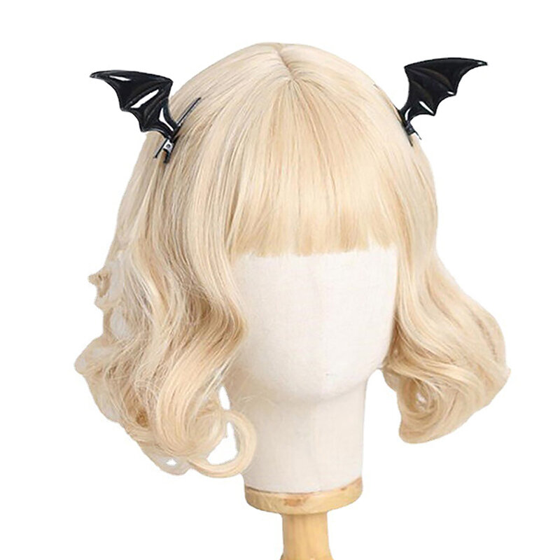 Halloween Bat Wings Shape Hairpin Gothic Kids Female Clip Headdress Punk Hairband For Haunted House Party Head Decoration