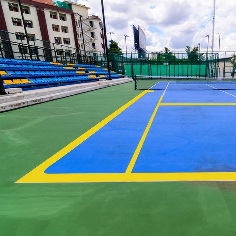 Fitas de marcação ao ar livre diy fitas de advertência construção visível resistente às intempéries fita multifuncional para basquete futebol tênis