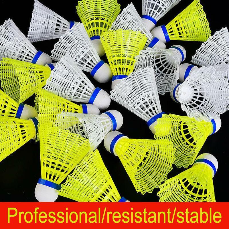 Badmintonbal Plastic Badmintonbal Geel Wit Student Nylon Badmintonbal Draagbare Shuttlecocks Training