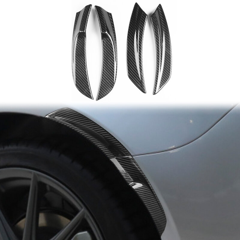 Bahan serat karbon pra-pemuatan, stiker fender roda belakang untuk Toyota GR86 2022-2023