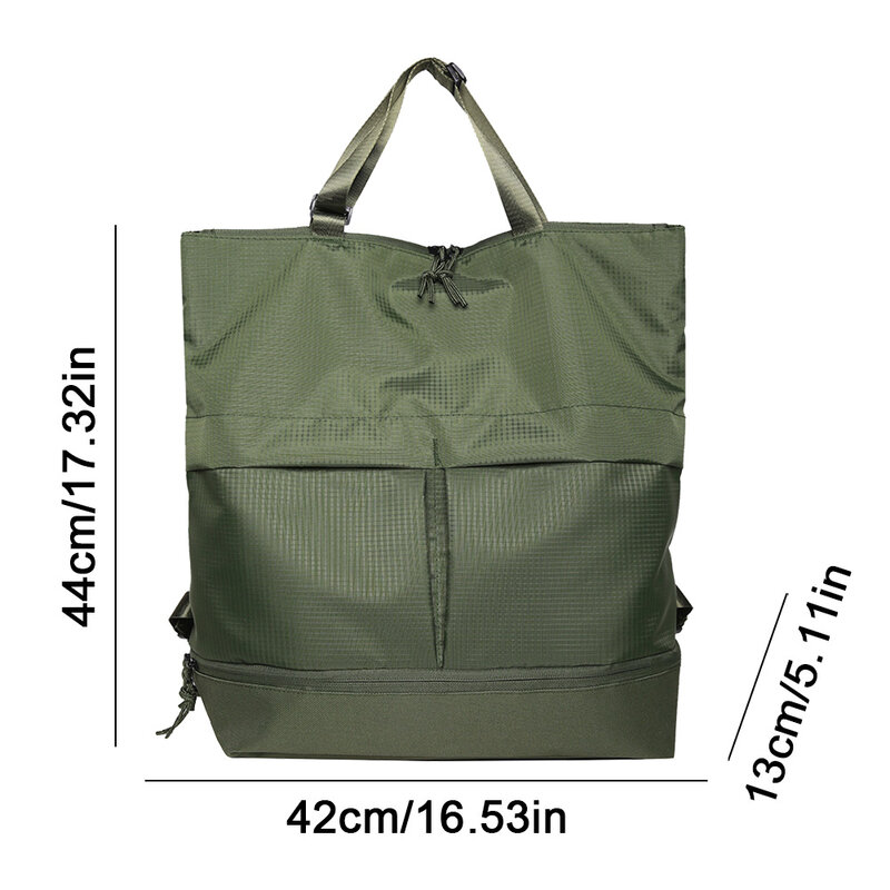 College Student School Bag Men Women Large Capacity Backpack Nylon Waterproof Travel Backbag Trend Versatile Outdoor Handbag