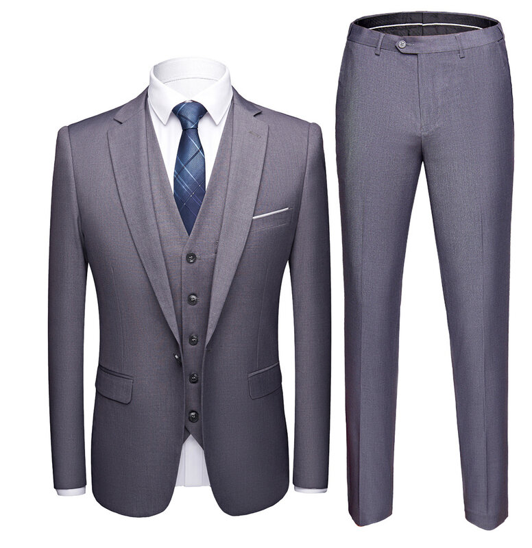 Garnitur weselny męskie blezery 2 sztuki zestawy eleganckie biznes formalne 3 pełne koreańskie 2023 spodnie niebieskie płaszcze kurtki luksusowe darmowa wysyłka