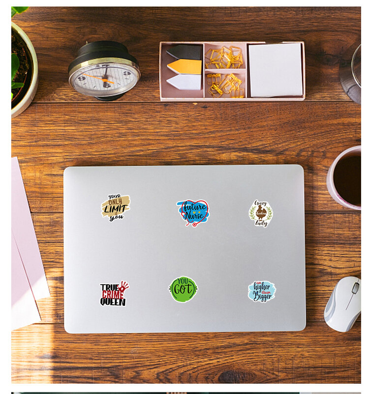50 Stuks Motiverende Zin Serie Graffiti Stickers Geschikt Voor Laptop Helmen Desktop Decoratie Diy Stickers Speelgoed Groothandel
