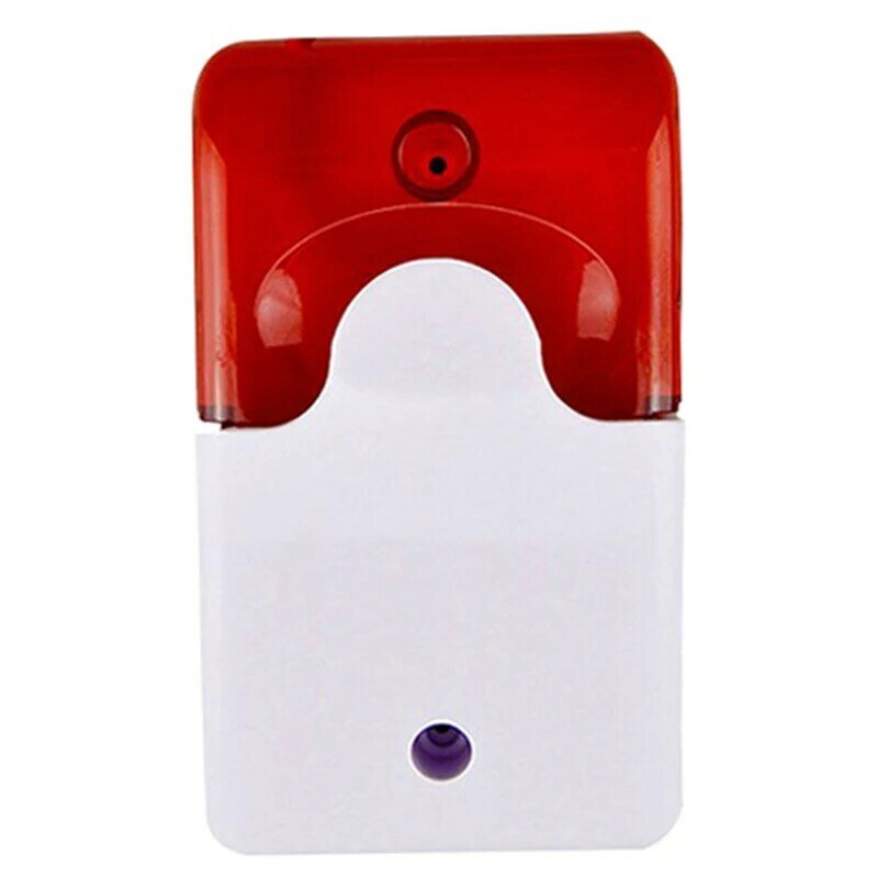 Sirene strobo kabel tahan lama 12V Alarm suara lampu kilat sirene strobo lampu merah sirene suara nirkabel Alarm keamanan rumah