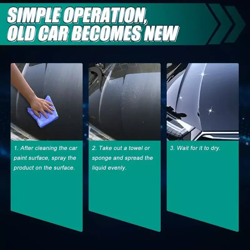 Car Scratch Removal Spray Glass Sealing Glaze Dustproof Quick Repair Scratches Polishing Coating Spray Agent Car Accessories