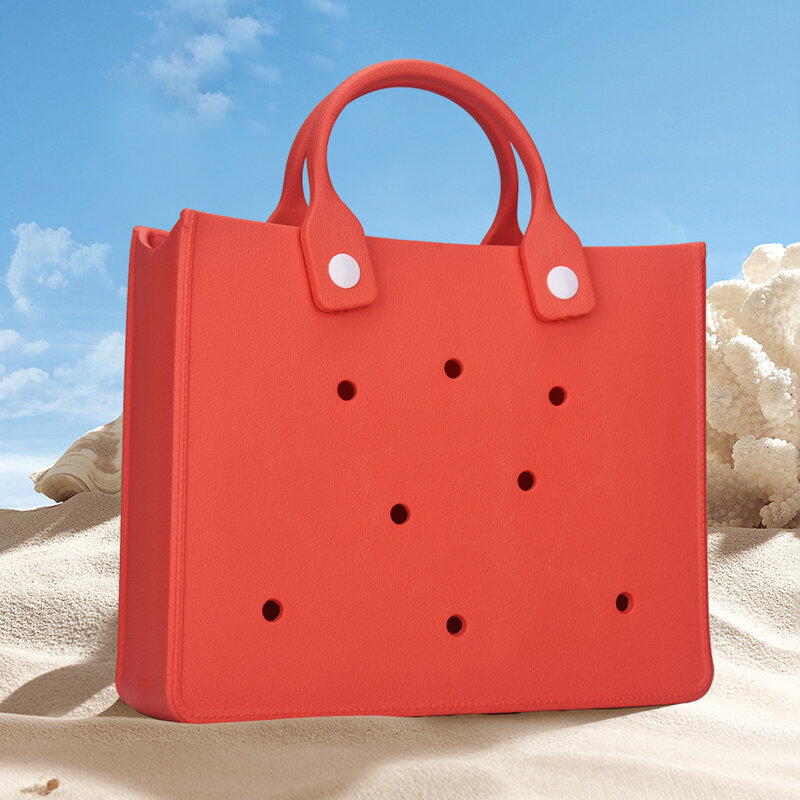 EVA Beach Tote Bag Handbag, Comfortable Capacity Waterproof Handbag, Portable Storage Bag For Outdoor,Small Briefcase Shape Pack