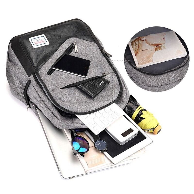 Bolso de hombro informal de poliéster para hombre y mujer, mochila de viaje, mochilas escolares, 3 piezas