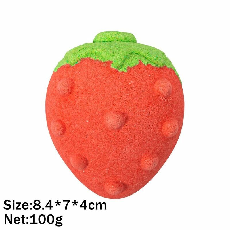 Entzückender Duft Erdbeer bad bombe befeuchtete glatte haut freundliche Badesalz kugeln reicher Schaum entzückende Farbe