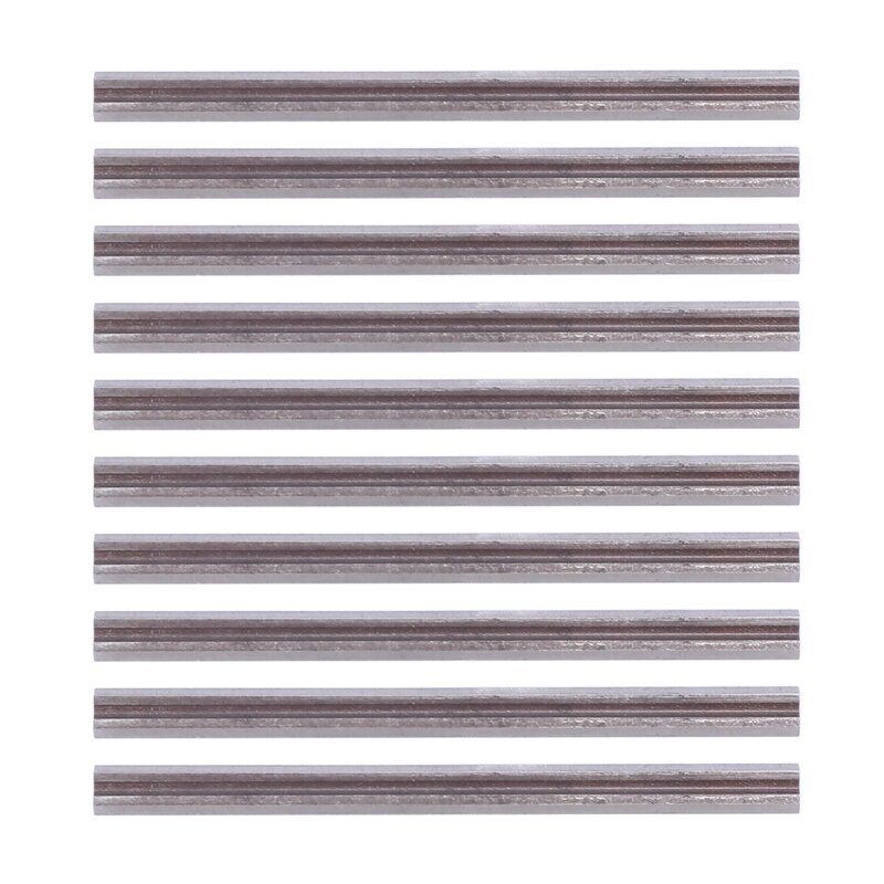 LBER 30Pcs Reversible High Speed Steel Planer Blades 82Mm X 5.5Mm For Cutting Soft Hard Woods Ply-Wood Board Power Tool
