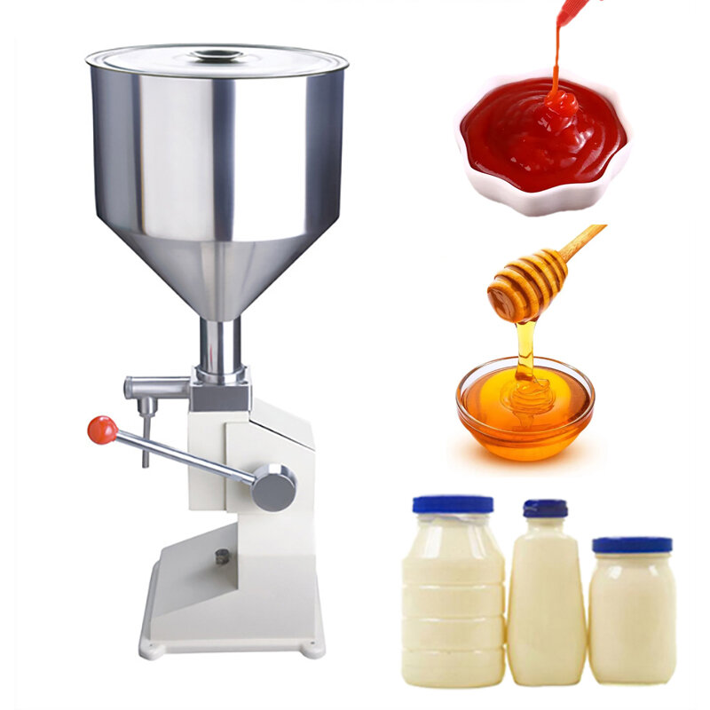Máquina Manual de llenado de salsa, miel, jugo, leche, líquido