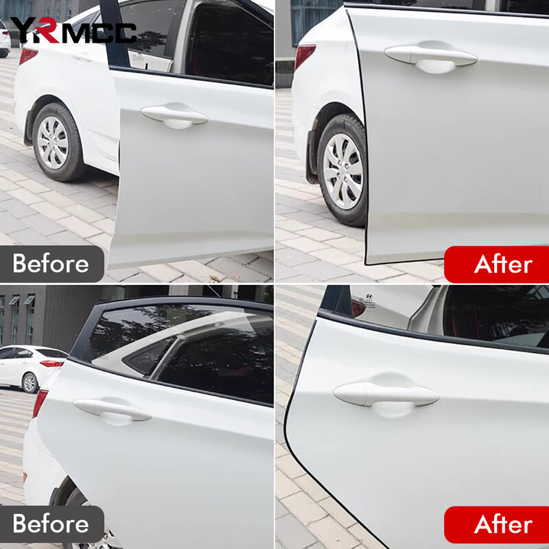 5M Universal Car Door Edge Guard Trim Moulding Strip Rubber Anti Scratch Universal U Type Seal Auto Door Protector Styling
