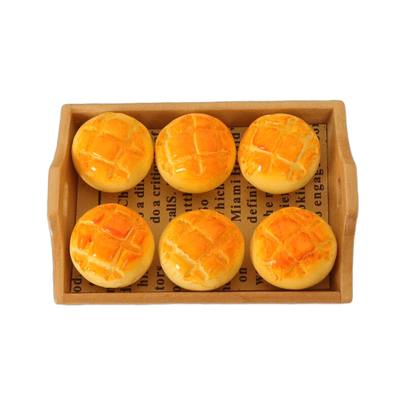 Poppenhuis Miniatuur Voedsel Speelgoed Ananas Broodje Broodbak Scène Model Ornamenten Schieten Rekwisieten