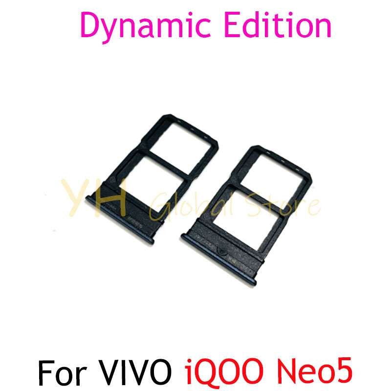 Vivo iqoo neo 5/neo 5, ダイナミックエディション,simカード,修理部品用のSIMカードホルダー