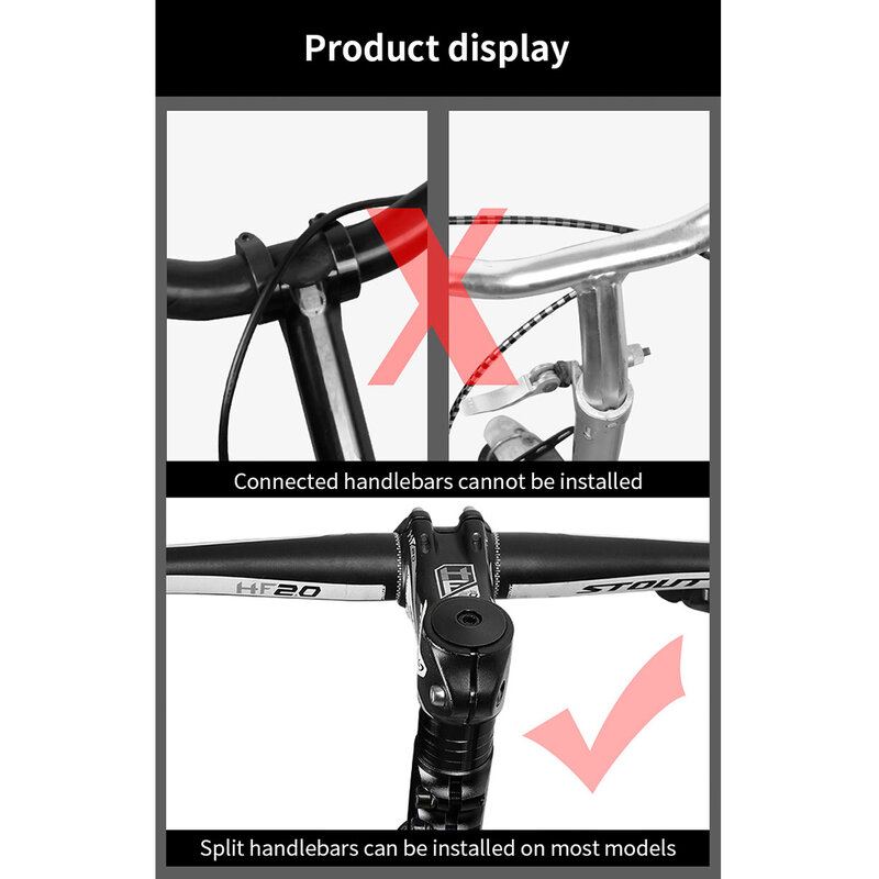 Aluminum Alloy Bike Fork Stem Riser Extender Extension Bicycle Cycling Bike Stem Head Up Raiser Handlebar Riser Adaptor