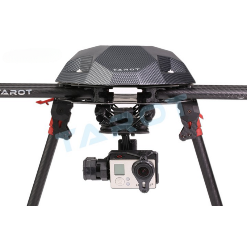 TAROT-amortiguador Dual T4-3D, de 3 ejes cardán TL3D02 para Gopro Hero4/3 +/3, cámara deportiva para multicóptero FPV