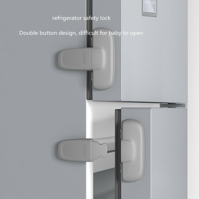1/2PCS child safety refrigerator lock household refrigerator cabinet lock multi-function baby anti-pinch hand lock child lock