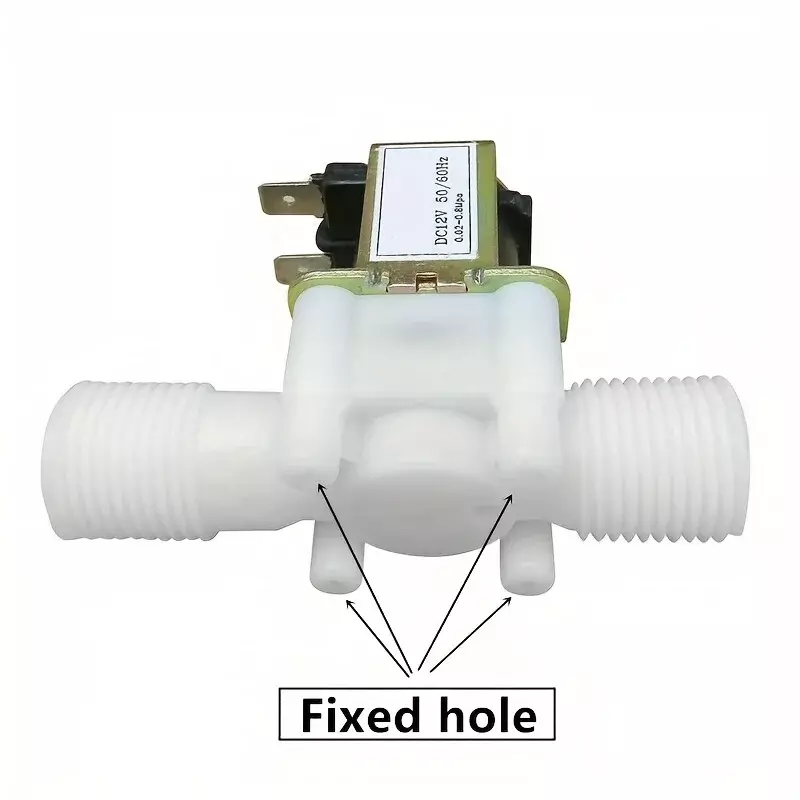 Válvula Solenoide normalmente cerrada, rosca externa de plástico, agua normalmente abierta para presión de 110-0.8mpa, 220 ", 12V, 24V, 0,02 V, 1/2 V