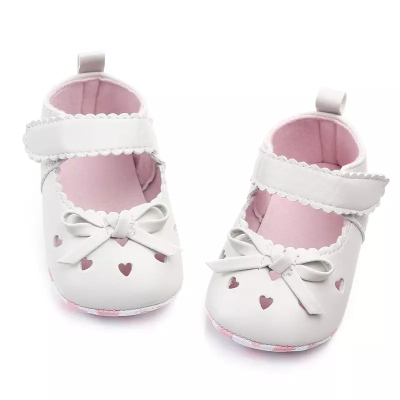 Fashion Infant Girls Shoes Soft Sole Footwear Toddler Cute Bows Princess Dress Flat for 1 Year Newborn Birthday Gifts Baby Items