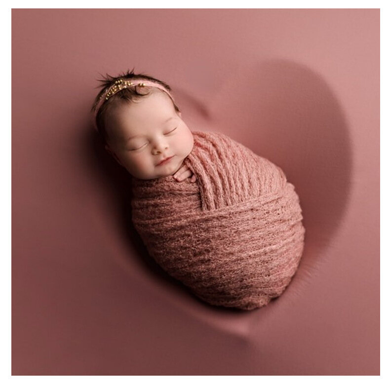 Noworodek fotografia rekwizyty Wrap miękki moherowy włóczkowy koc dla dziecka pieluszki fotografia akcesoria dla niemowląt