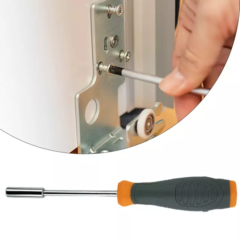 Chave de fenda Bit Holders, Adaptador Hex, Adaptador Laranja Magnético, Home Appliance Repairs Tool, 6.35mm, Brand New, 1Pc