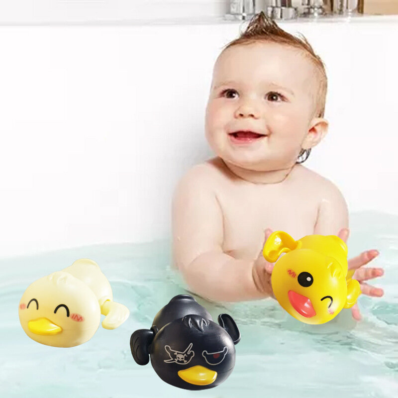 Duck Bak Mandi Mainan Mandi untuk Bayi 6 12 Bulan Bebek Air Mandi Permainan Mainan untuk Anak Laki-laki 1 Tahun Anak-anak Kamar Mandi Mainan Kolam Renang Hadiah