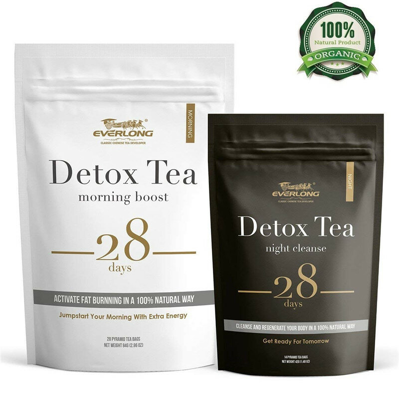 Morning & Night Detox Product Burn Fat Reduce Bloating & Pressure, Slimming, Improve Digestion Weight Loss, Herbal Supplement