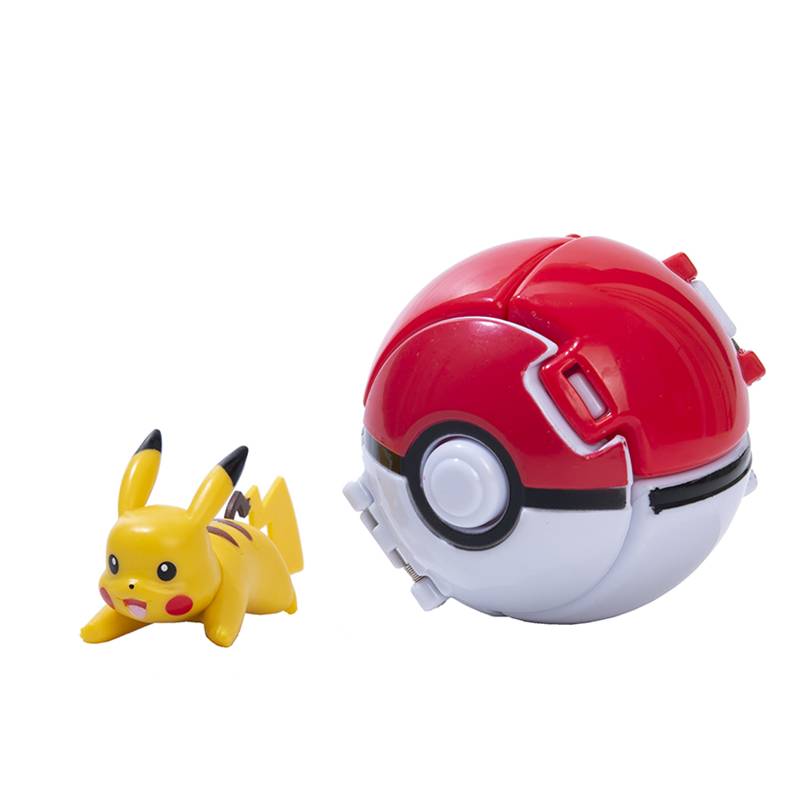Tomy-Brinquedo Bola Pokémon, Pokeball, Pikachu, Squirtle, Variante Monstro de Bolso, Figura Anime, Bola Elf, Presente Modelo Ação, Comprar Massa