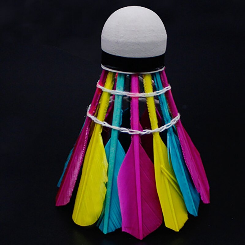 Volant de badminton professionnel coloré, accessoires d'entraînement durables