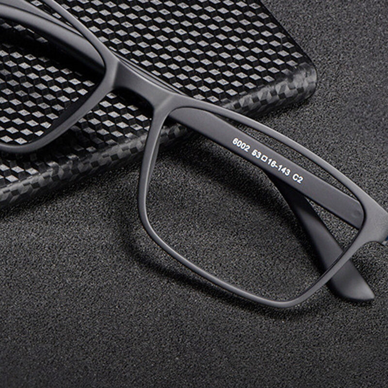 Kacamata Baca HD Fleksibel Kualitas Tinggi Kacamata Pembaca Presbyopic Fashion Bingkai Penuh Ultralight Pria Hitam + 75 150 250 275