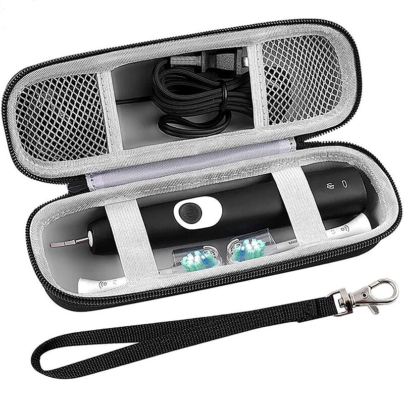 Oligétanche et anti-poussière Mini étui de brosse à dents électrique de voyage, porte-brosse à dents à coque rigide portable