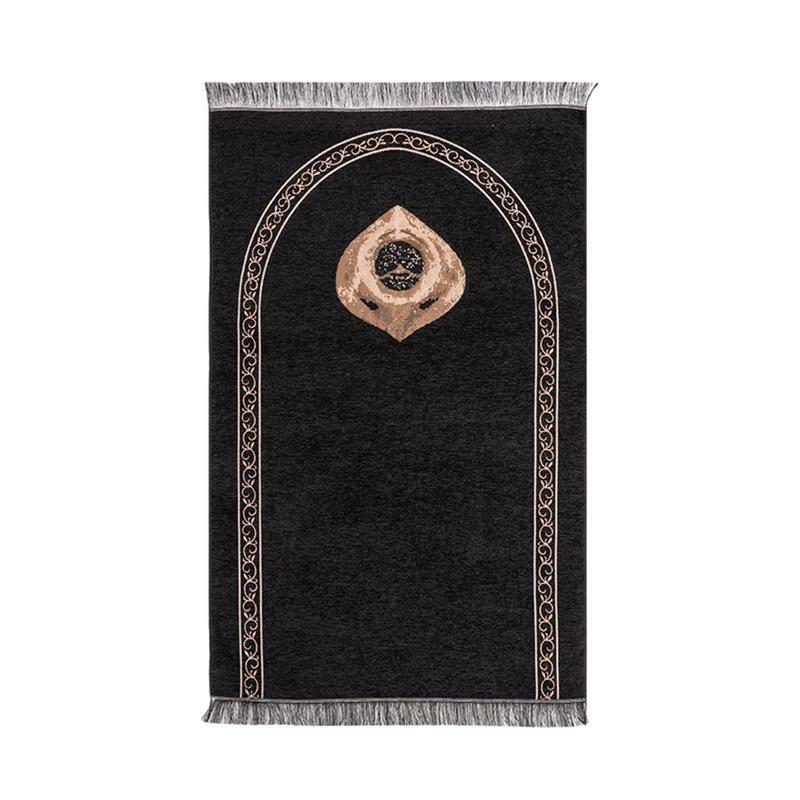 Eid esteira de oração com padrão Vintage, cobertor de trabalho, Ajoelhe, antiderrapante, tapetes macios do assoalho, ornamento portátil do partido