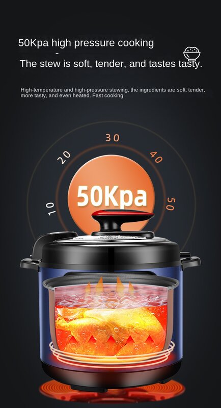 Electric pressure cooker household multi-functional soup stew microcomputer type can be opened lid for cooking 전기포트  قدر ضغط