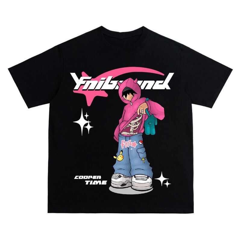 Camisetas de algodón pesado para hombre y mujer, camisa de manga corta de estilo Hip-Hop, combinables con todo, 220g