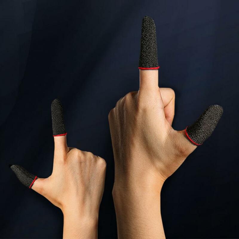 24pcs Game Finger Sleeves Ultra sottile ad alta precisione sensibile antiscivolo migliora l'esperienza di gioco guanti per le dita