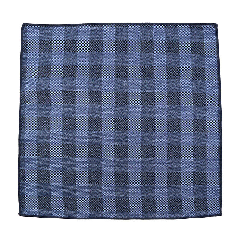 Pocket Square Men Fashion Silk Handkerchief Navy Blue Handmade Hanky Luxury Brand Design Pocket Square Microfiber Jacquard Pocke