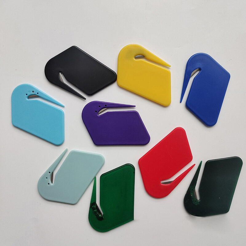 1pc Mini apribottiglie in plastica Sharp Mail busta apri carte di sicurezza taglierina forniture scolastiche per ufficio accessori all'ingrosso