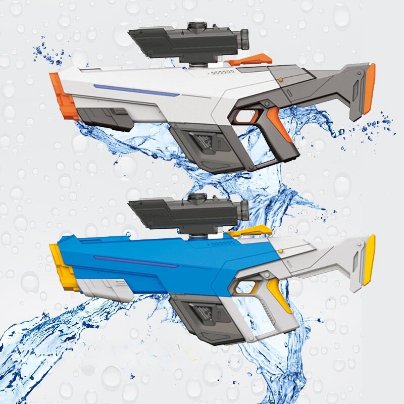 مسدس مياه كهربائي صيفي للأطفال ، مسدس ضغط عالي ، أوتوماتيكي بالكامل ، إطلاق نار بالرش ، ألعاب حمام سباحة للشاطئ ، بنادق ألعاب ألعاب