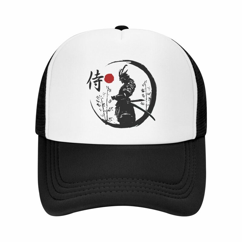 قبعة سائق الشاحنة المحارب الياباني الساموراي للجنسين ، كاتانا للكبار ، قبعة بيسبول قابلة للتعديل للرجال والنساء ، قبعة هيب هوب