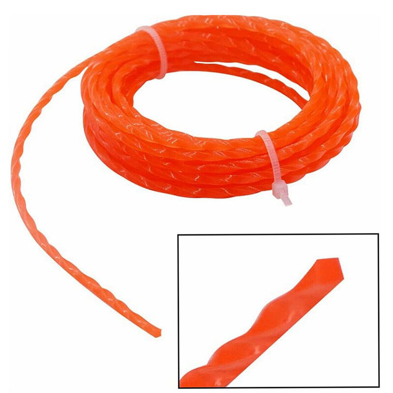 Accessories Trimmer Parts Garden Tools Nylon Trimmer Line Twisted Line 0.095-inch 15ft Per Roll 5-Pack Brand New