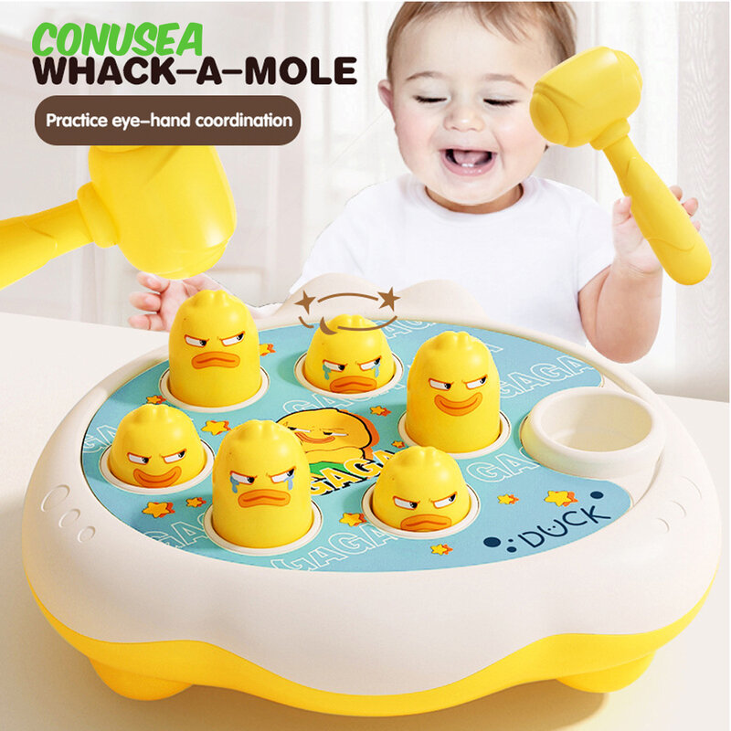 Kawaii Baby Educational Toy 12 13 24 Months Toddler Children's Puzzle Toys for Boys Girls 1 Year Kids Whack Game Mole Game