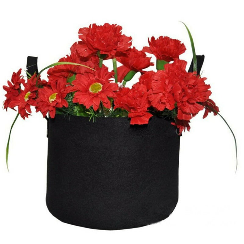 6 Sizes Black Thickening Fabric Pot Plant Pouch Root Container Grow Bag Tools Garden Pots Planters Supplies