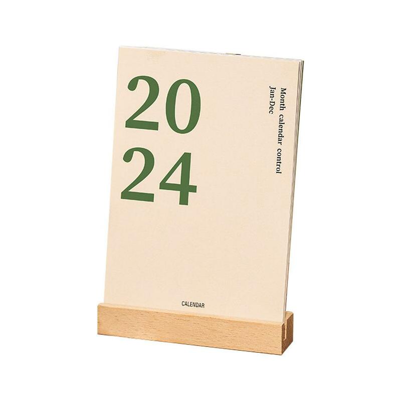 2024 calendario da tavolo ornamenti da tavolo creativi Planner decorazione scuola ufficio Memo forniture fresche moda da tavolo Mini M1V8