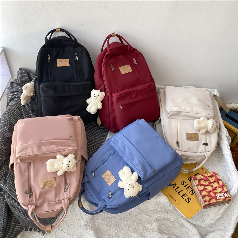 มัลติฟังก์ชั่กระเป๋าเป้สะพายหลังกระเป๋าเป้สะพายหลังวัยรุ่นเกาหลีสไตล์กระเป๋าเป้สะพายหลังโรงเรียนหญิงกระเป๋าเป้สะพายหลัง Bagpack กระเป๋านักเรียน