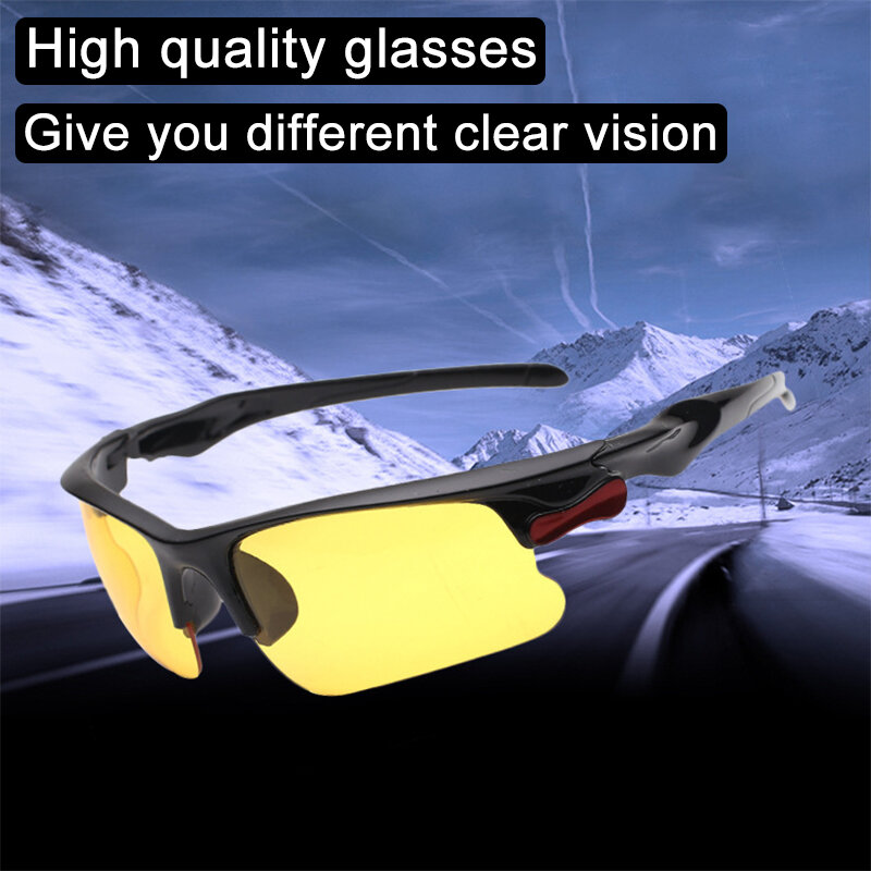 Kacamata Terpolarisasi Antisilau Kemudi Kacamata Kacamata Penglihatan Malam Kacamata Driver Aksesori Interior Kacamata Pria Pelindung