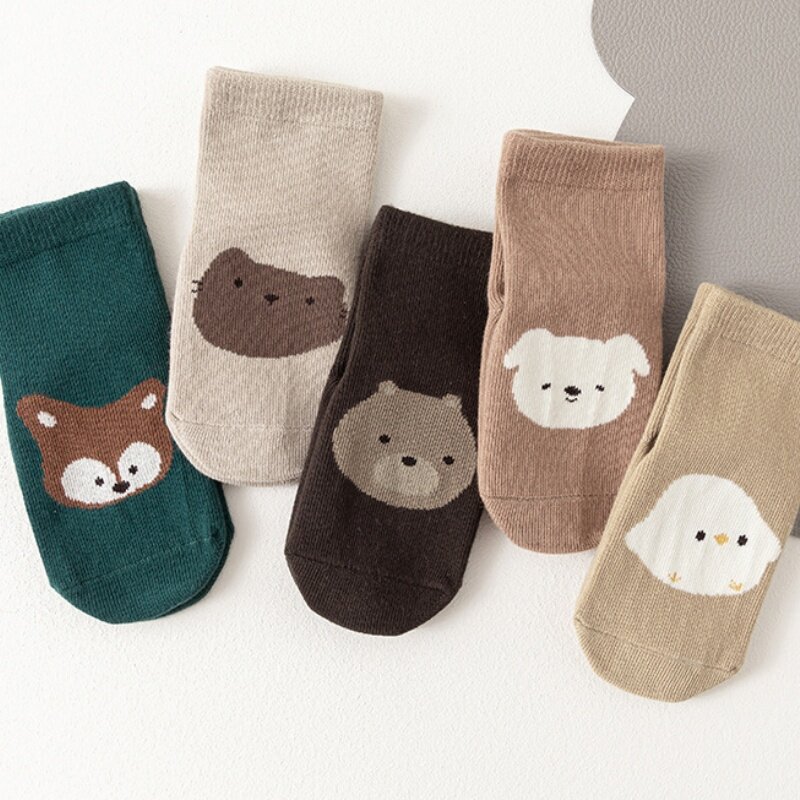 2023 New Spring Baby Floor Socks Animal Cartoon Socks Baby Anti-skid Toddler Socks Unisex
