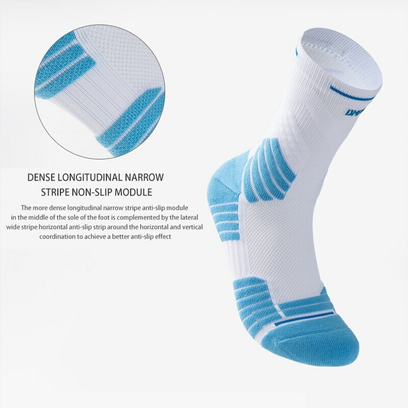 4 Pairs/Lot Professional Basketball Socks Breathable Men Mid-Tube Socks White Sports Socks Towel Bottom Men Basketball Socks