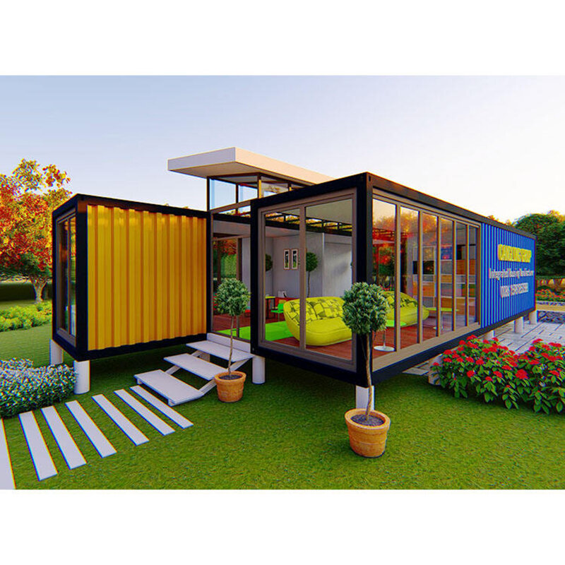 Maisons de conteneurs mobiles préfabriquées de luxe, 40 pieds