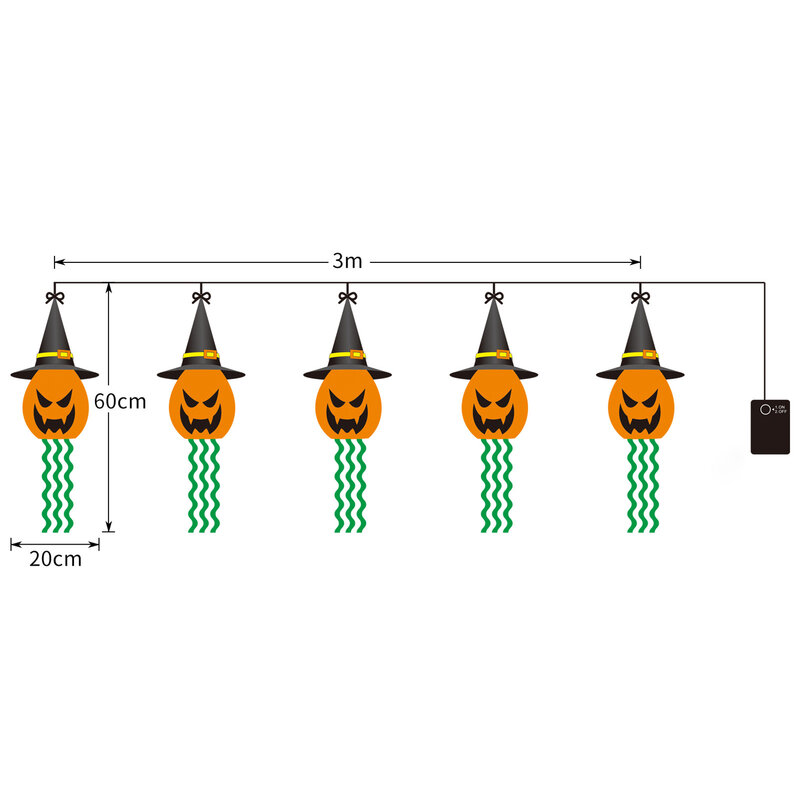 Halloween Pumpkin Wizard Hat Hanging Lantern squisito fantasma appeso fatto a mano per i regali della festa del Festival di Halloween